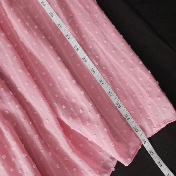 NEW INC International Concepts Blush Pink Swiss Dot Tie Back Shift Dress Size S - Picture 14 of 14